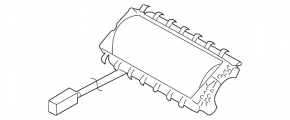 Подушка безпеки airbag пасажирська в торпеді Subaru Impreza WRX GH 08-14