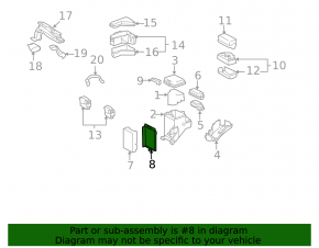Прижимная крышка engine junction Fuse Box Relay Power Lexus RX400h 06-08