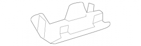 Молдинг порога задній лівий Mercedes C-class W205 300/350e/350h/400 15-21 хром