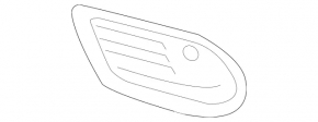 Решітка переднього бампера ліва Mercedes C-class W205 300/350e 15-18 AMG pkg