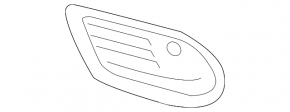 Решітка переднього бампера ліва Mercedes C-class W205 300/350e 15-18 AMG pkg