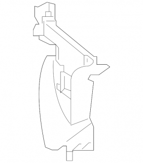 Дефлектор радиатора правый Mercedes W213 E 300/350/400/450 17-20 2.0T, 3.0T