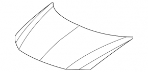 Капот голый Honda Civic 12-13