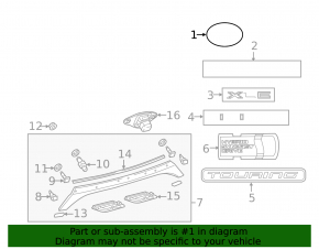 Эмблема значок Toyota крышки багажника Toyota Avalon 13-18 hybrid