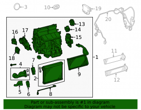 Печка в сборе Lexus IS 14-15