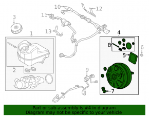 Вакуумный усилитель Ford Escape MK4 20-26 1.5T