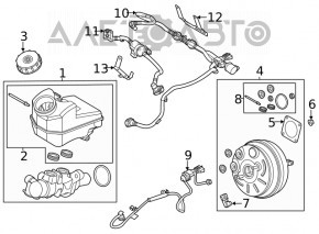 Вакуумный усилитель Ford Escape MK4 20-26 1.5T