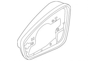 Корпус зеркального элемента левый Volkswagen ID.4 23-26