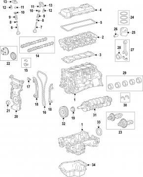 Поршень Toyota Camry v55 2.5 15-17 usa 2AR-FE
