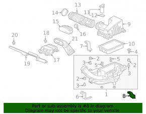 Кронштейн повітряного фільтра Honda Clarity 18-21