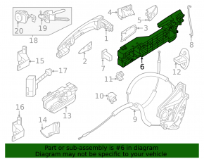 Механизм ручки двери передней левой Nissan Ariya 23-26