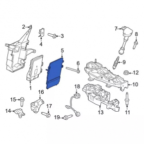 Крышка корпуса блока ECU Ford C-max MK2 13-18