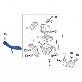 Воздухоприемник Ford Ecosport 18-22 1.0T, 2.0