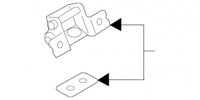 Петля двери багажника левая Mazda CX-9 16-23