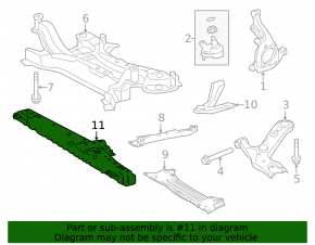 Передняя балка усиление Lexus NX200t NX300 NX300h 15-21