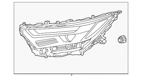 Фара передняя левая Toyota RAV4 Prime 22-24 LED