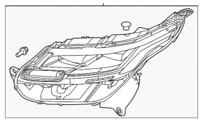 Фара передняя правая Land Rover Range Rover Velar 20-20 LED без автодальнего
