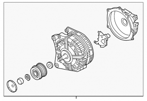 Генератор VW Jetta 15-18 USA 1.4T