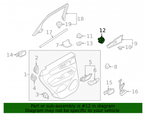 Кнопки блокировки двери задней левой Volvo XC60 18-26