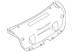Обшивка крышки багажника BMW 3 F30 4d 12-18 черн
