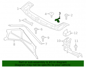 Крепление фары верхнее левое BMW 4 F32/33/36 14-20