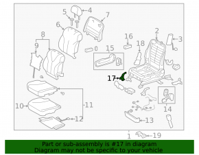 Мотор поздовжнього регулювання пасажирського сидіння Toyota Camry v40 07-09 із приводом