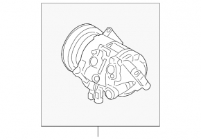 Компресор кондиціонера Land Rover Range Rover Evoque 12-18