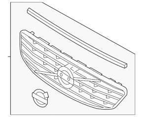 Решітка радіатора grill Volvo XC60 14-17