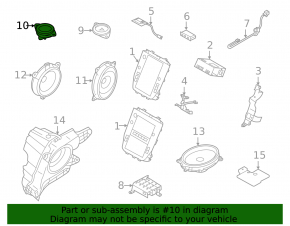 Динамик торпедный центральный Subaru Outback 15-19 Harman Kardon