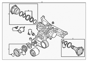 Задній диференціал редуктор Audi A6 C8 19-25 3.0T