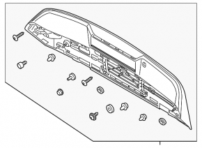 Губа переднього бампера Volvo C40 22-24