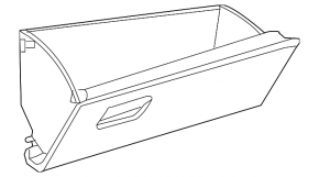 Перчаточный ящик, бардачок Toyota Prius 50 16-18 сер