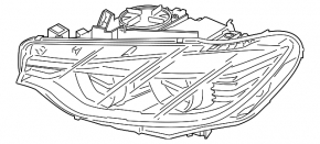 Фара передняя левая в сборе BMW 4 F32/33/36 14-16 ксенон
