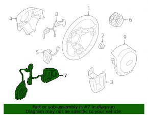 Кнопки управления на руле Subaru Outback 20-22