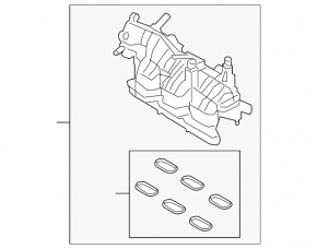 Коллектор впускной Ford Edge 15-24 2.7T