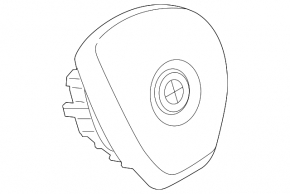 Подушка безпеки airbag в кермо водійська BMW X3 F25 11-17 чорна, Sport
