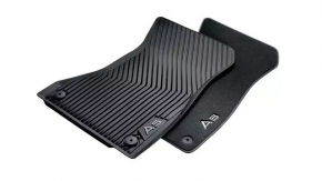 Комплект ковриков салона ткань 4шт Audi A5 F5 18-24 5D черная с надписью A5