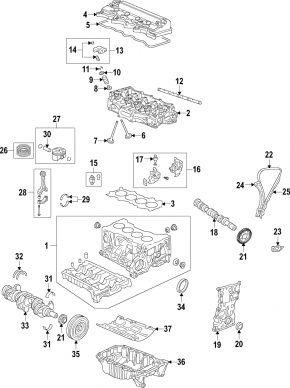 Коленвал Honda HR-V 16-22