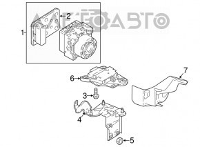 Кронштейн блока ABS VW Taos 22-25