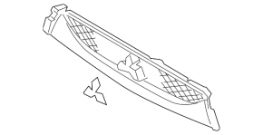 Решітка радіатора grill Mitsubishi Outlander Sport ASX 11-13