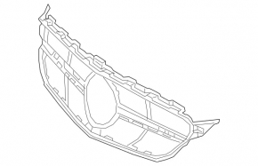Решетка радиатора grill Mercedes C-class W205 300/350e 15-18 AMG pkg, под камеру, Diamond
