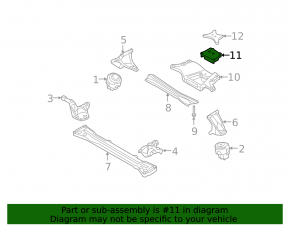 Подушка КПП Audi A6 04-11 3.0, 4.2, 5.2