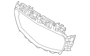 Основа решітки радіатора Mercedes E 400/450/43/53 17-20 під камеру, AMG pkg