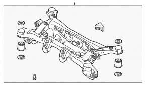 Підрамник задній Kia Sorento 21-26 FWD