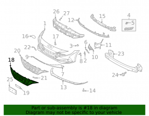 Решетка радиатора grill Hyundai Elantra 21-23 черная без радара, N model