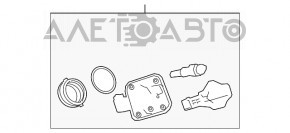 Корпус лючка бензобака Lexus RX450h 16-22