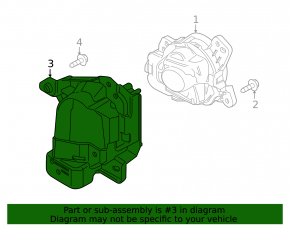 Кронштейн ПТФ правий Mazda CX-5 16-16 під LED
