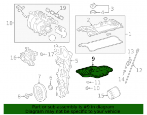 Поддон масляный Toyota Camry v70 18-24 2.5 A25A-FKS тычки