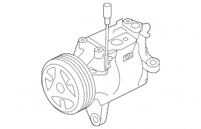 Компрессор кондиционера Subaru Impreza 17-21 GK Type-tse14