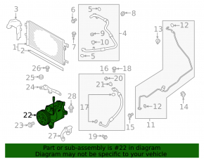 Компрессор кондиционера Subaru Impreza 17-21 GK Type-tse14